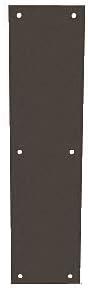 CRL M60410B Oil Rubbed Bronze Push Plates 4" x 16"