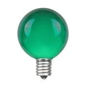Novelty Lights Green G40 Globe Hanging Outdoor String Light Replacement Bulbs E12 Candelabra Base 5 Watt