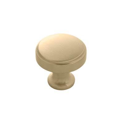 Champagne Bronze Round Cabinet Knob with Mounting Hardware