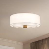 Theo Fabric Semi Flush Mount