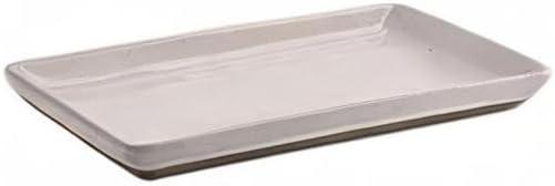 Sweet Water Decor Cream Speckled Stoneware Tray - 8x4"