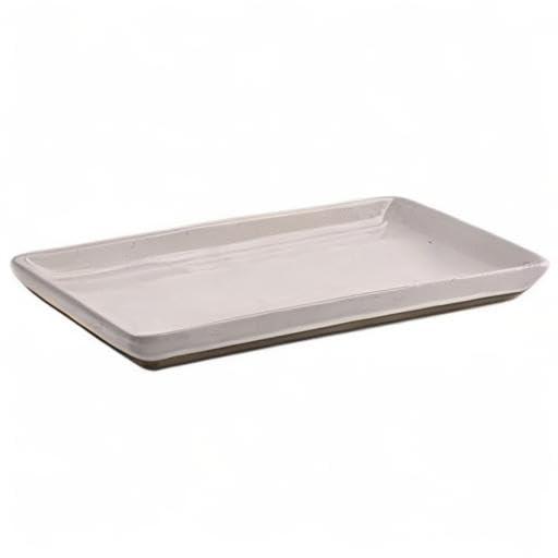 Sweet Water Decor Cream Speckled Stoneware Tray - 8x4"