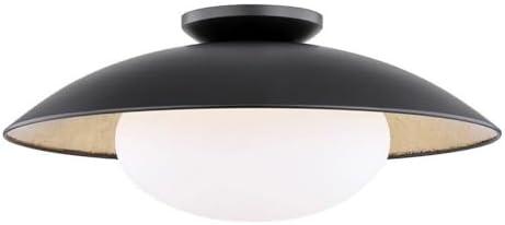 Quinn Semi-Flush Light - Black / Large