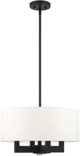Livex Lighting Cresthaven 4 - Light Chandelier in  Black