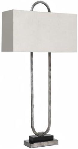 Signature Design by Ashley Contemporary Bennish Table Lamp Antique Silver Finish