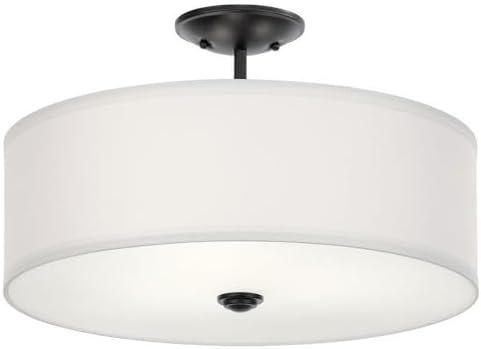 Kichler Lighting Shailene 3 - Light Semi-Flush Mount in  Black