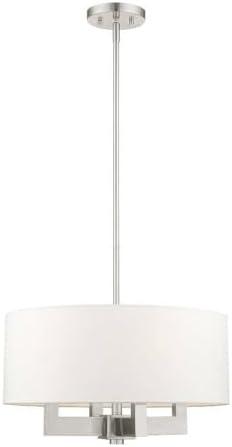 Livex Lighting Cresthaven 4 - Light Chandelier in  Brushed Nickel
