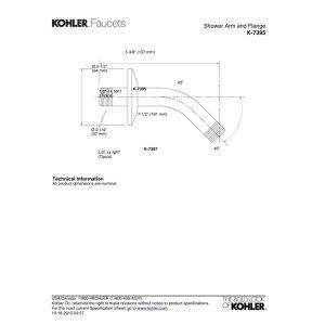 Mastershower Showerarm and Flange, Long