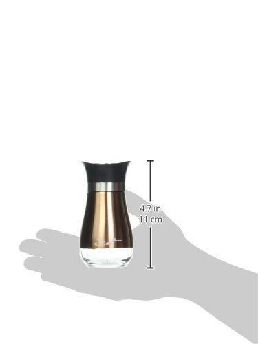 Circleware, Cafe Contempo Copper and Glass Salt and Pepper Shaker Set, Set of 2, 4.42oz each