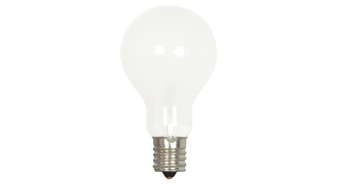 40W Frosted Warm White Incandescent A15 Light Bulbs