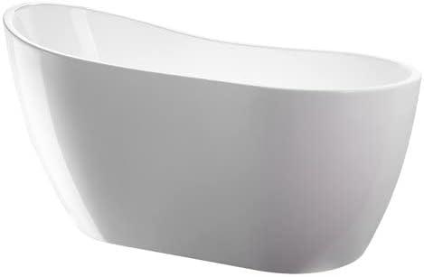 54" X 28" Freestanding Soaking Acrylic Bathtub