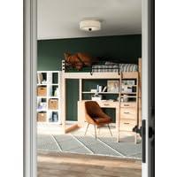 Theo Fabric Semi Flush Mount