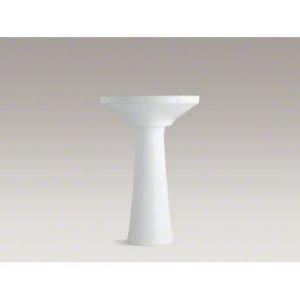 Cimarron® 26.81" Vitreous China U-Shape Pedestal Bathroom Sink with Overflow
