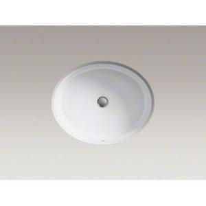 Verticyl Ceramic Oval Undermount Bathroom Sink with Overflow