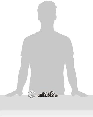 terra by battat - giant panda family - small panda bear animal toys for kids 3-years-old & up (4 pc)