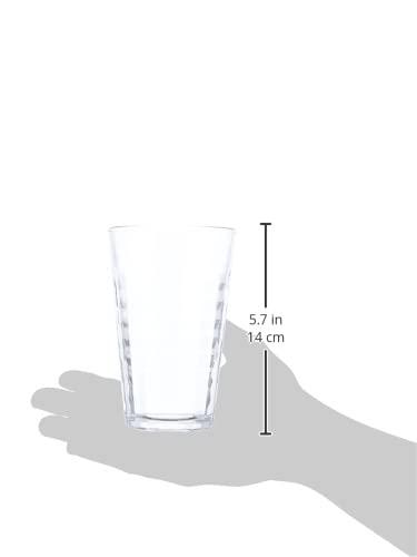 Duralex Prisme Clear Tumbler, Made in France, Set of 6, 17.625 ounce