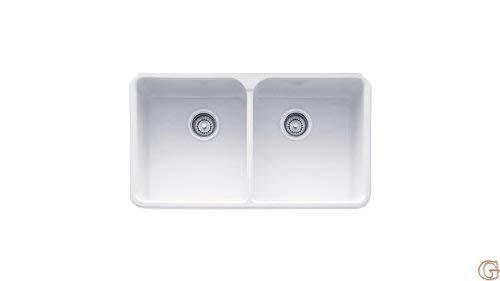 Manor House 32" L x 20" W Double Basin Dual Mount Kitchen Sink