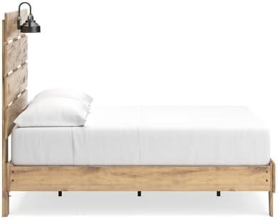 Signature Design by Ashley Casual Larstin Full Panel Headboard  Tan Brown