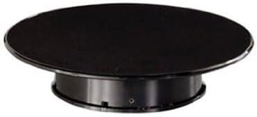 Rotary Display Turntable Stand Medium 10 Inches with Black Top for 1/64, 1/43, 1/32, 1/24, 1/18 Scale Models by Autoart