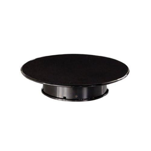 Rotary Display Turntable Stand Medium 10 Inches with Black Top for 1/64, 1/43, 1/32, 1/24, 1/18 Scale Models by Autoart