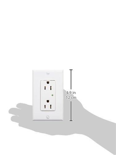 Leviton 5280-W Industrial Grade Straight Blade Duplex Receptacle 15 Amp 125 Volt RMS NEMA 5-15R White Decora Plus