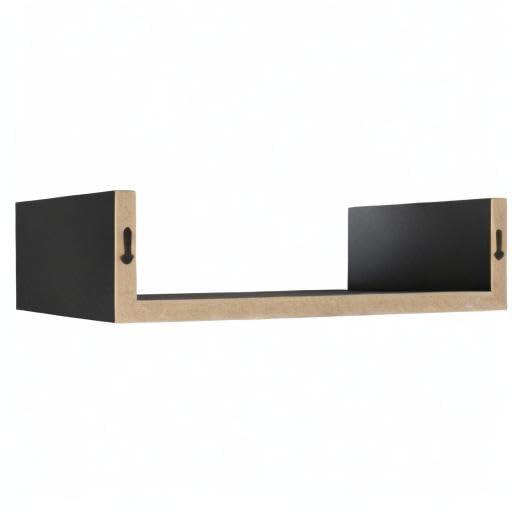 3pc Wall Shelving Set Black - Danya B.: Contemporary Floating Display & Storage