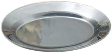 Silver Aluminum Oval 10.5" Sizzle Platter