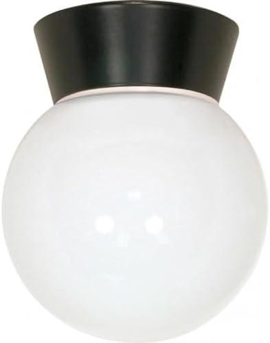 Nuvo Lighting 77/153 1 Light 6" Wide Outdoor Semi-Flush Globe Ceiling Fixture - Bronzotic