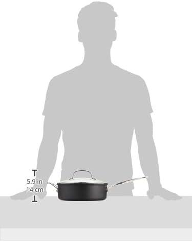 Cuisinart Chef's Classic Non Stick Hard Anodized Saute Pan with Lid