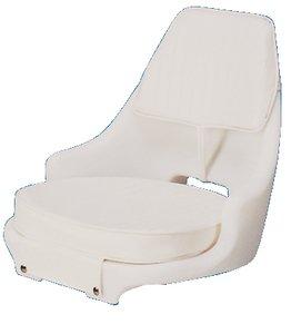 White Marine Hardware Boat Seat with Cushion Set