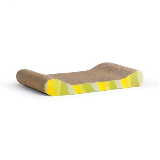 Catit Style Scratcher with Catnip Jungle-Stripe Lounge Cat Scratching Pad