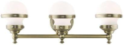Livex Lighting Oldwick 3 - Light Vanity in  Antique Brass