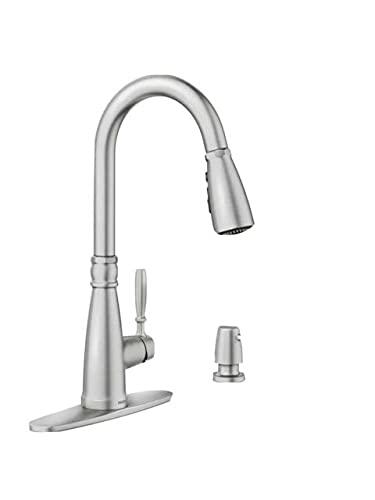 Boman Stainless Steel Pull-Down Kitchen Faucet with Soap Dispenser