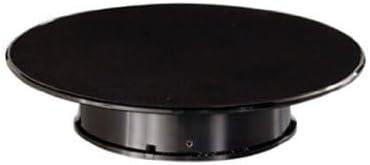 Rotary Display Turntable Stand Medium 10 Inches with Black Top for 1/64, 1/43, 1/32, 1/24, 1/18 Scale Models by Autoart