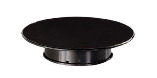 Rotary Display Turntable Stand Medium 10 Inches with Black Top for 1/64, 1/43, 1/32, 1/24, 1/18 Scale Models by Autoart
