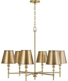 Capital Lighting Whitney 6 - Light Chandelier in  Aged Brass