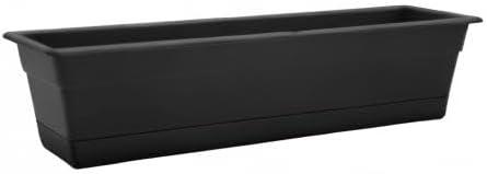 Bloem 30-in Wide Dura Cotta Resin Window Box Planter - Black