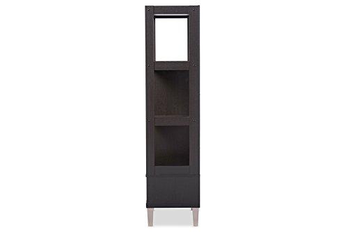 Baxton Studio Kalien Bookcase in Espresso