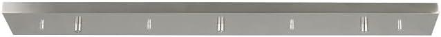 Brushed Nickel 36-Inch Multi-Port Linear Canopy