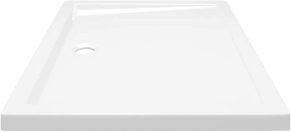 vidaXL Shower Base Tray, Non-slip Bathroom Shower Pan, Reinforced ABS