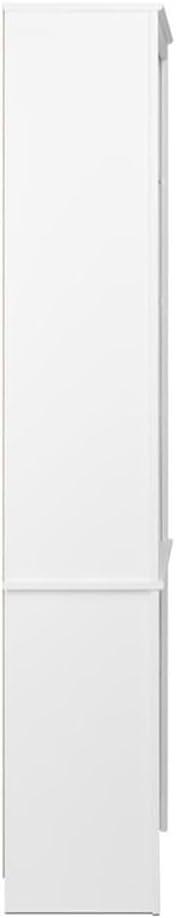 80" Tall Bookshelf White - Prepac: Laminated 6-Shelf Storage, Modern Design