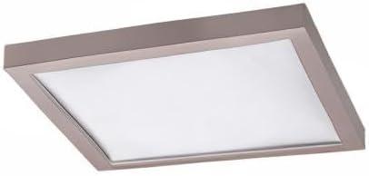 Ultra-Slim Nickel Square 5in LED Energy Star Flush Mount