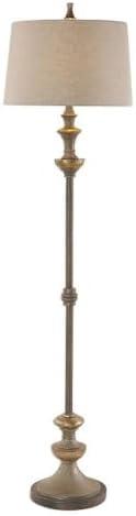 Uttermost Vetralla 66 1/2" Silver and Bronze Traditional Floor Lamp