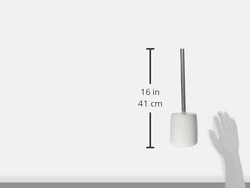 SONO 15.37" Ceramic Toilet Brush and Holder