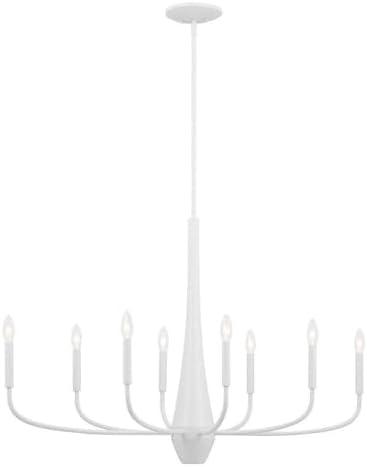 Kichler Deela 8 -Light White Modern/contemporary For Use in Bedrooms, Dining Rooms, Foyers, Kitchens, Living Rooms Chandelier