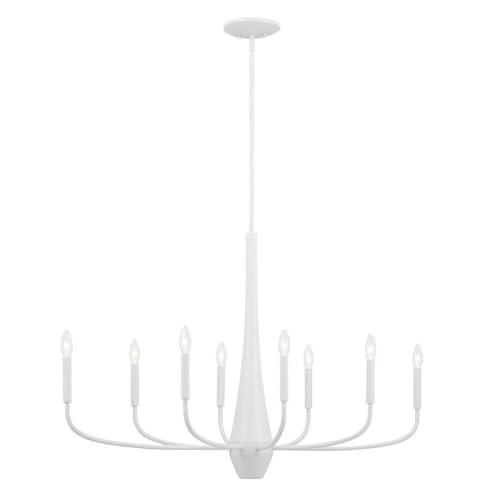 Kichler Deela 8 -Light White Modern/contemporary For Use in Bedrooms, Dining Rooms, Foyers, Kitchens, Living Rooms Chandelier