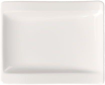 White Porcelain Microwave-Safe Appetizer Plate