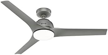 52" 3 - Blade LED Standard Ceiling Fan with Wall Control and Light Kit Included