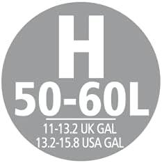 Brabantia Brabantia PerfectFit Trash Bags, Code H, 13.2-16 Gallon (50-60L), 120 Trash Bags (Set of 120)