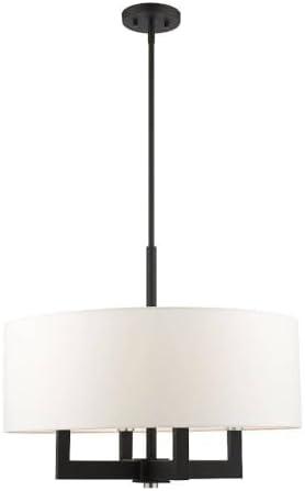Livex Lighting Cresthaven 4 - Light Chandelier in  Black